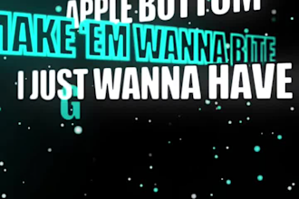 make an animated lyric music video with visual effect in 24 hours