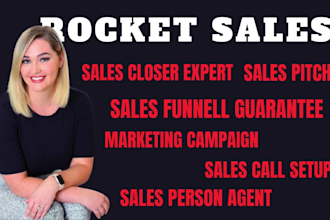 rocket sales salesagent telemarketer salesperson lead sales VA salescloser lead