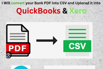 convert PDF bank statements into excell, CSV, xls, google sheet or word