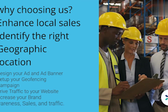 organize geofencing campaign, show ad to people who are in business location