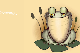 do a cute cartoon animal illustration for any project