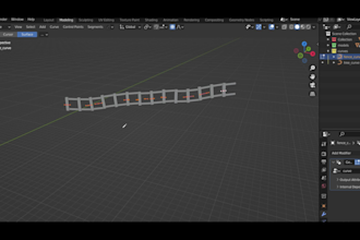 create procedural 3d model with blender and geometry nodes
