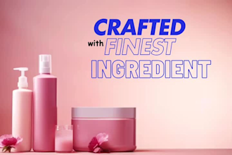 create an awesome  skincare promo video, beauty, product promo video