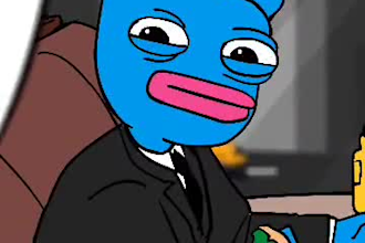 create funny crypto meme video, solana art video, 2d meme animation, meme art