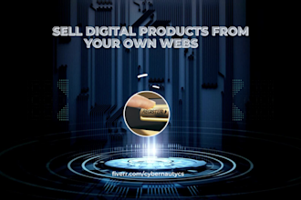 create you a digital download website with divi
