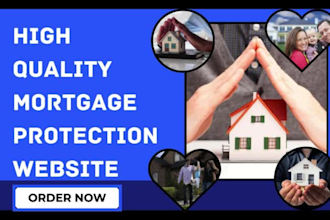 design  mortgage protection loans broker real estate realtor home buyer website