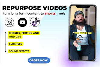 repurpose videos, turn long form content to shorts, reels, tiktoks