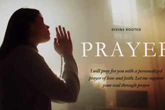 pray for you with a personalized prayer of love and faith