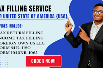 file irs tax forms 5472, 1120, 1065, 1040nr for non resident llcs