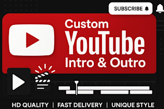 create youtube intro and outro video