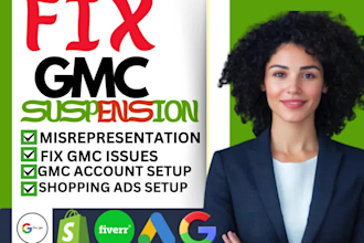 fix google merchant center misrepresentation suspension, fix gmc policy error