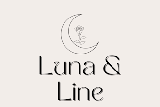 create a custom elegant line art logo
