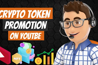 promote crypto token , nft and airdrop on youtube channel
