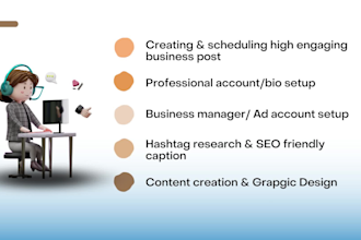 be your social media marketing manager and content creator