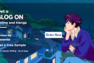 write anime blogs and manga blogs
