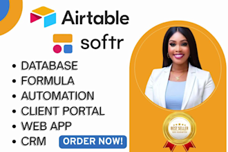 setup airtable airtable database airtable automation softr webapp, client portal