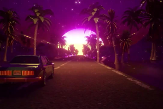 create a unique cool, car driving stage music video
