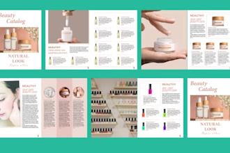 do catalog design, product catalog, lookbook, magazine, ebook in adobe indesign