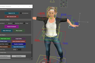 character rigging, rig3d nonhumanoid model, rig3d cloth, arkit face blendshape