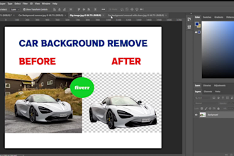 do car photo editing replace vehicle background removal