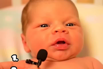 create a viral ai baby video podcast, news baby for tiktok