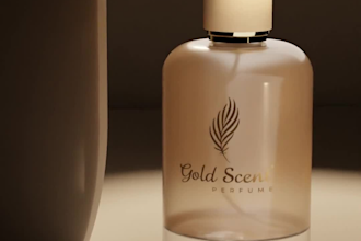 design luxury perfume bottle models and studio renders