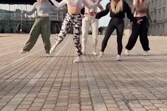 do tiktok dance, twerking, shuffle dance, group dance to promote songs