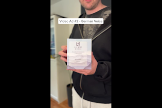 create viral tiktok shop videos with my authentic german voice