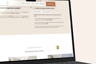 design and develop a modern, responsive website using webflow