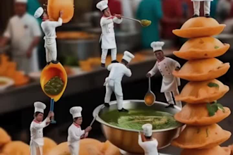ai miniature animation ai generated video ai miniature video ai food miniature