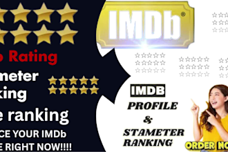 promote your imdbprofile imdbmovie starmeter ranking starmeter imdb page