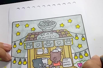 create an aesthetic coloring book promo video