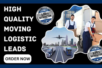 generate moving company moving logistics movers trucking transport freight leads