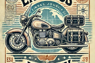 create unique vintage motorcycle tshirt designs for bikers
