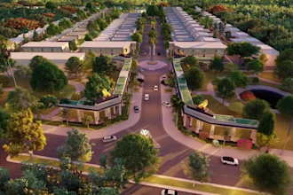 design new town, housing scheme layout plan and estate on your area of land