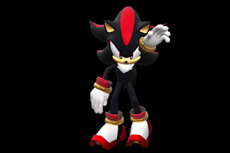 create unique sonic the hedgehog voice impression and custom 3d sonic animation