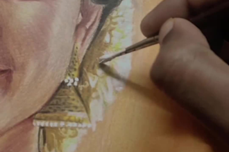 draw realistic color pencil portrait from any images
