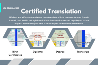 do certified translation from spanish to english for your docs and certs