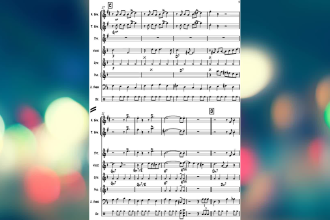 arrange any song to sheet music for jazz ensemble