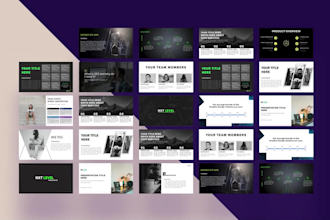 design a pitch deck powerpoint presentation