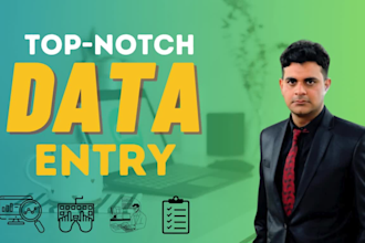 be your virtual assistant for data entry, web research and copy paste