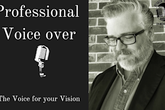 record a professional american male voice over