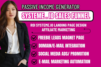 systeme io sales funnel, systeme io landing page design, systeme io sales funnel