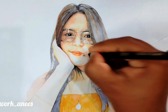 draw a wedding, anniversary, or birthday gift video for you