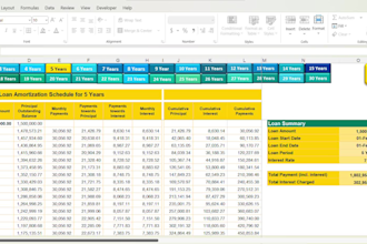 provide an amortization calculator that calculates upto 30 schedules instantly