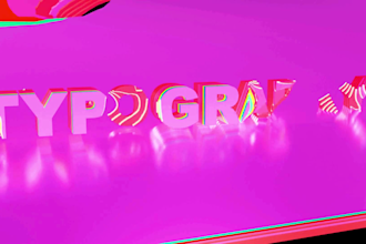 animate 3d text or I will create kinetic typography