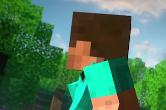 create professional level minecraft animations for youtube shorts, tiktok
