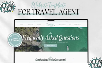 design a high converting travel website for tour operators using modern, mobile