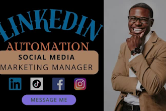 be your linkedin social media marketing manager and content creator