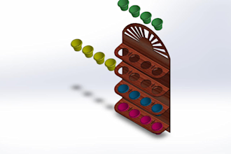 do 3d design and technical drawing of industrial systems for manufacture